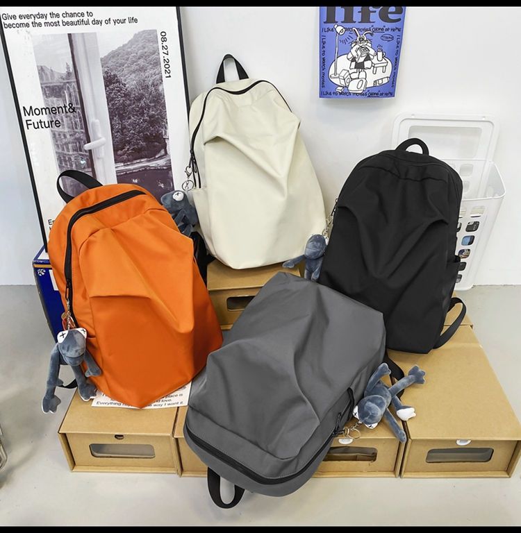 Simple Backpack Fashion Large-Capacity Travel Backpack Female Casual College Student Junior High School School Bag