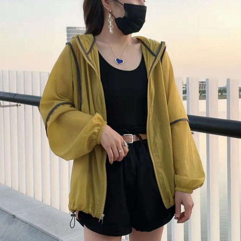  new style sun protection clothing for women, summer fashion, can be worn outside, Korean style, versatile, short, thin, breathable, fashionable, large size