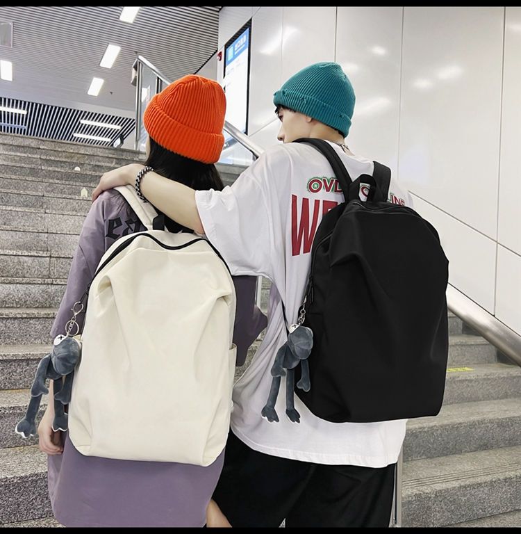 Simple Backpack Fashion Large-Capacity Travel Backpack Female Casual College Student Junior High School School Bag