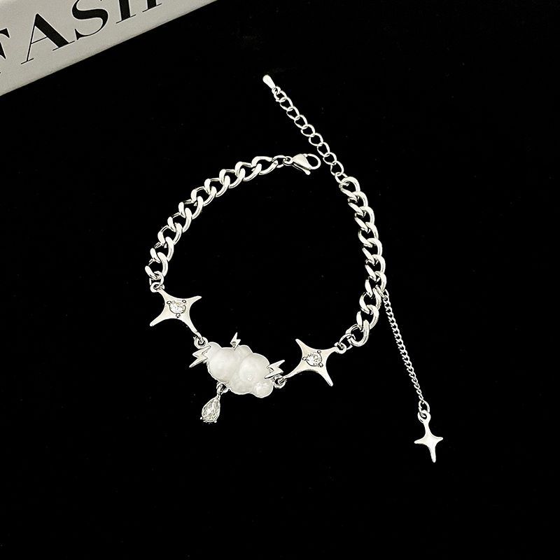 Cloud Star Stitching Bracelet Men's and Women's Trendy Ins Niche Personality Design High-end Hip-Hop Hand Jewelry Couple Accessories