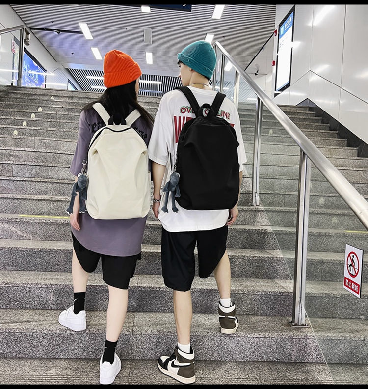 Simple Backpack Fashion Large-Capacity Travel Backpack Female Casual College Student Junior High School School Bag