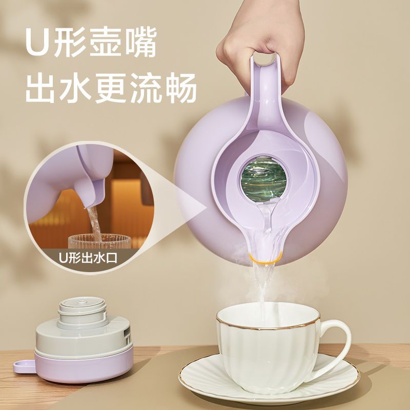 家用办公热水壶防摔防爆两用食品级凉白开加厚大容量玻璃内胆热 图片 4
