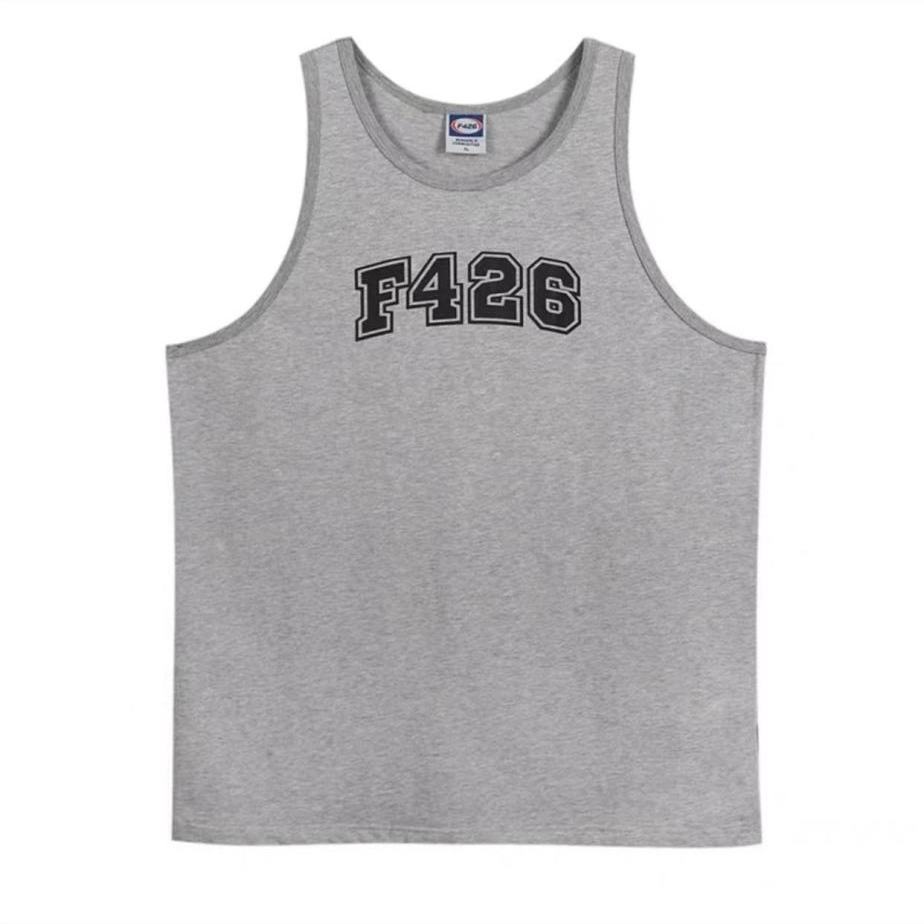 Guochao brand couple hip-hop summer  new basic letter printing 426 sports loose casual vest