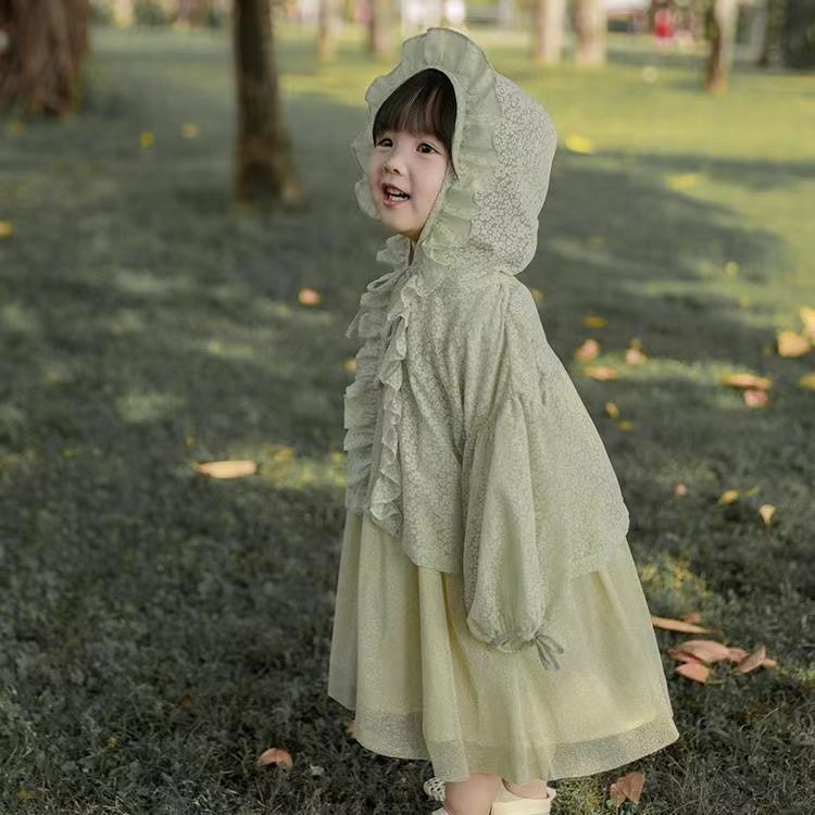 兒童防曬服寶寶棉質防曬衣女童2022夏季新款簡約薄小清新長袖外套
