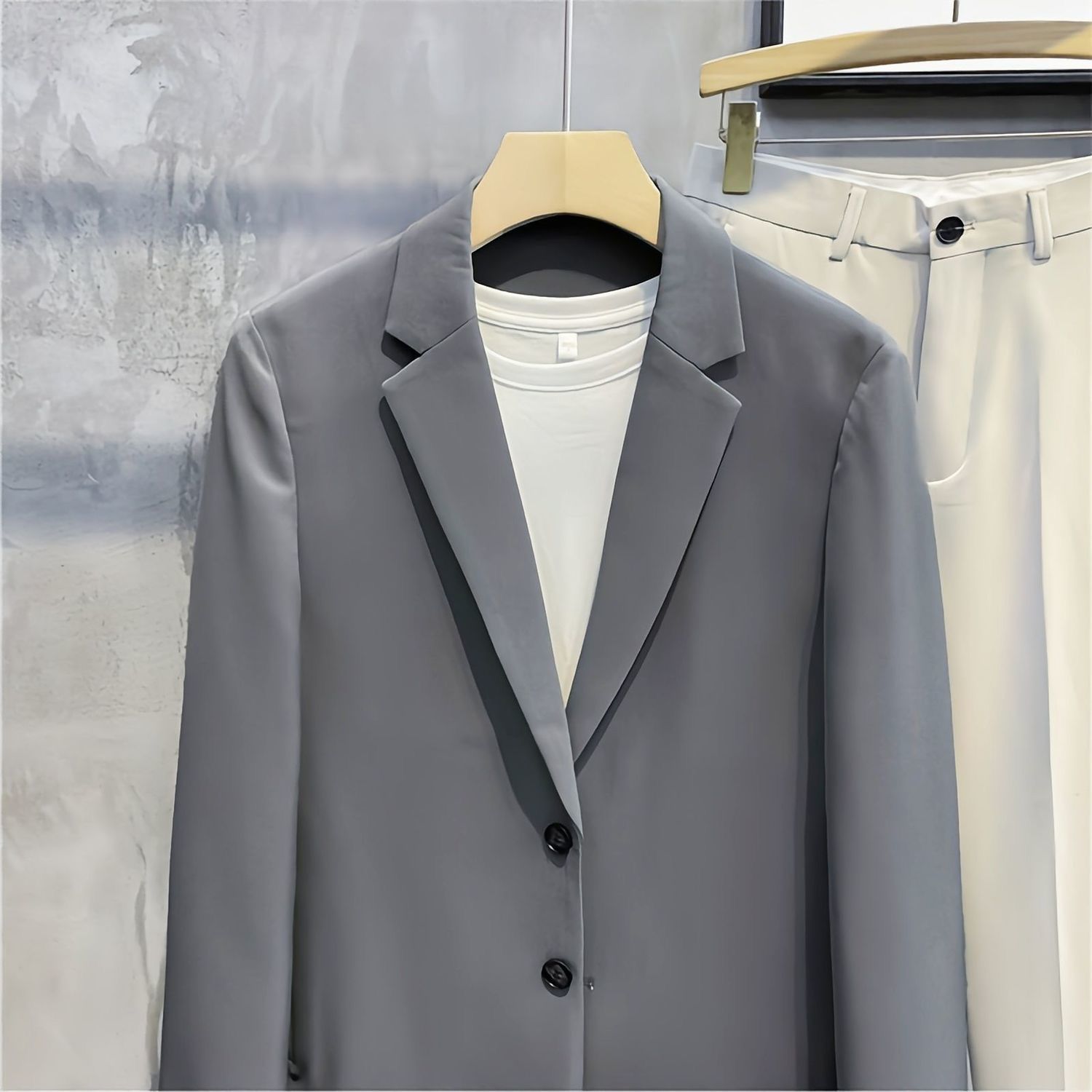 Spring and Autumn New Men's Small Suit Casual Business Suit Jacket Korean Style Light Cooked Wind Trendy Slim Jacket Trendy