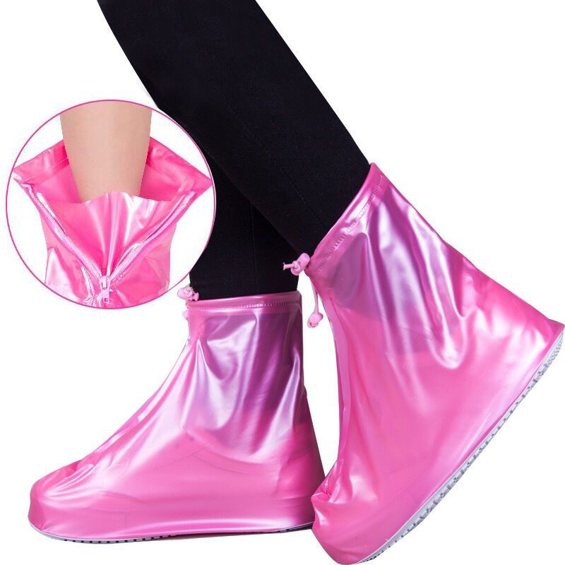 The new anti-slip wear-resistant shoe cover anti-fouling rain and snow days men and women outdoor travel rain boots student water shoe cover with waterproof layer
