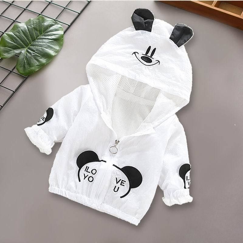 Children's sunscreen clothing men's summer UV protection loose baby light coat male and female baby sunscreen clothing air-conditioning shirt