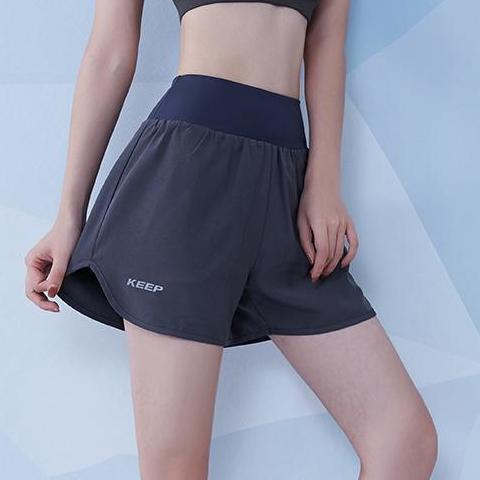 夏季運動短褲女假兩件薄款透氣休閒顯瘦百搭時尚防走光瑜伽褲套裝