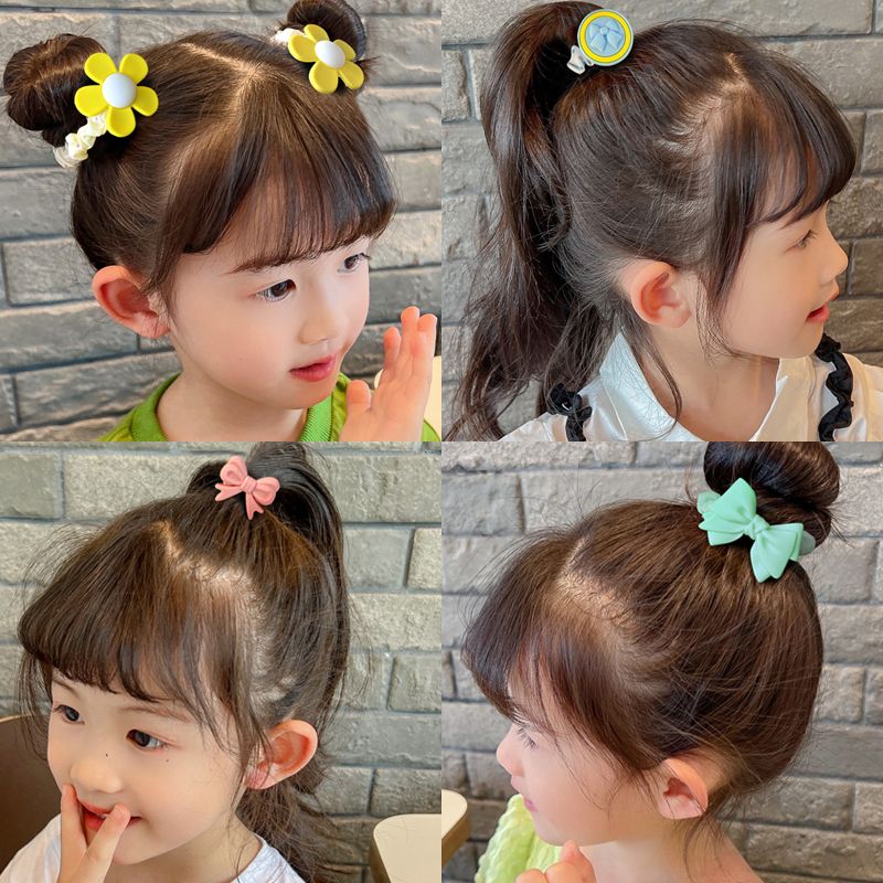 Korean version of children's hair tie rubber band cute girl large intestine hair circle head rope baby does not hurt hair elastic good hair rope