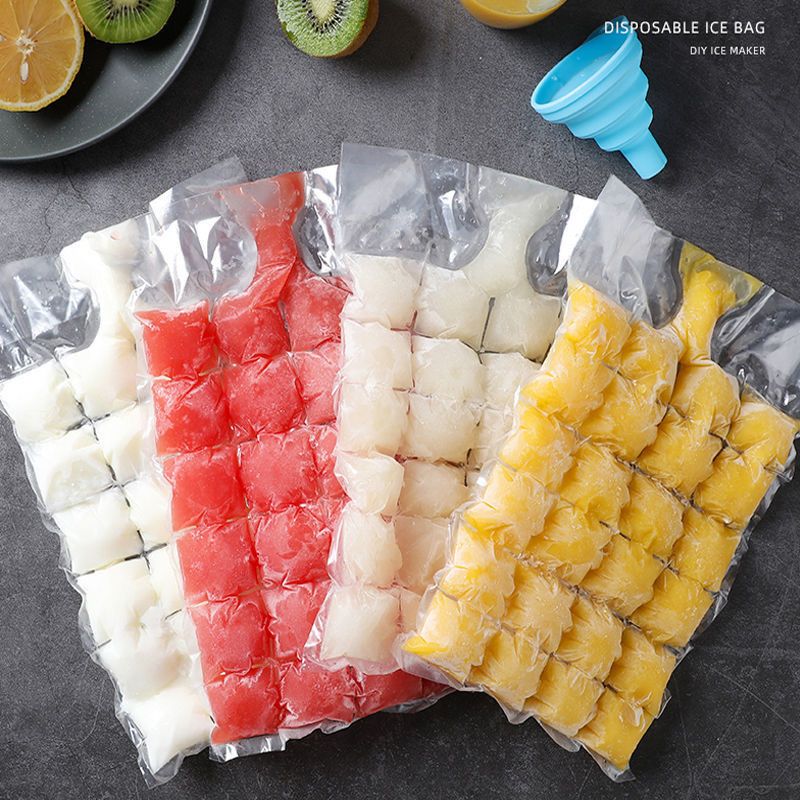 一次性冰袋食用冻冰块模具家用自封口密封小冰格百香果制冰盒袋子