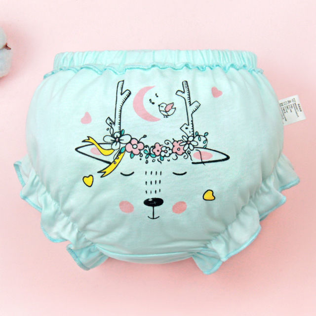 Girls baby underwear summer thin type a pure cotton baby bread pants briefs 0-3 years old big PP children's shorts