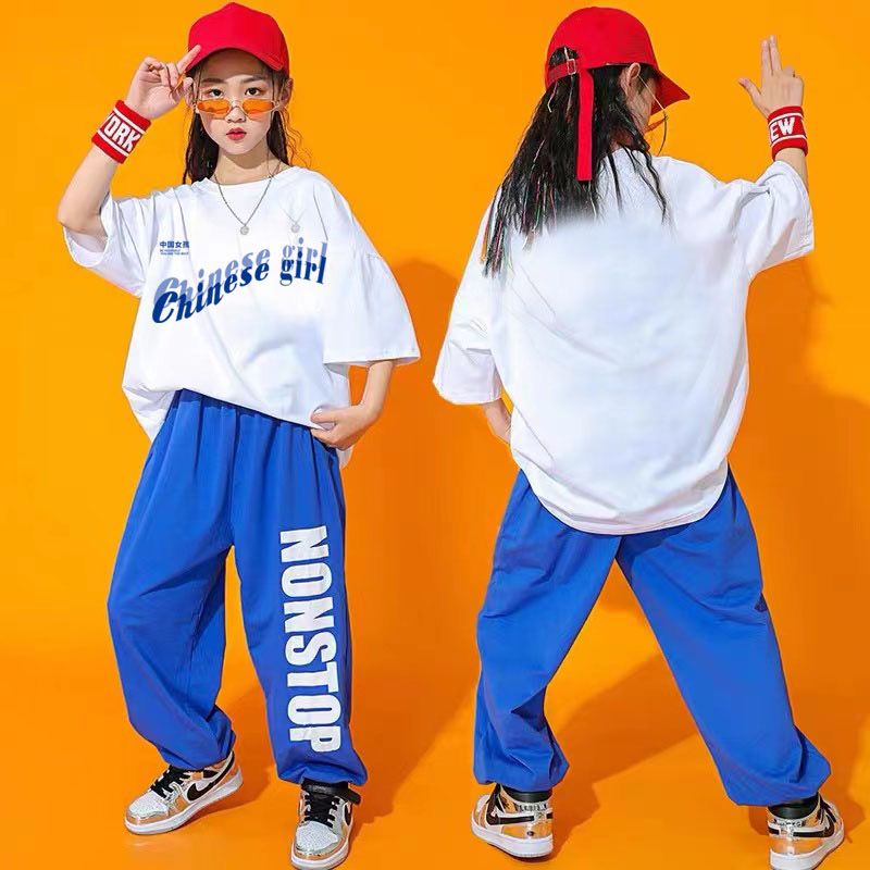 潮牌儿童装国潮街舞服装男童嘻哈套装女童hiphop宽松练功演出服夏 咩吔值得买 潮牌儿童装国潮街舞服装男童嘻哈套装女童hiphop宽松练功演出服夏 咩吔值得买