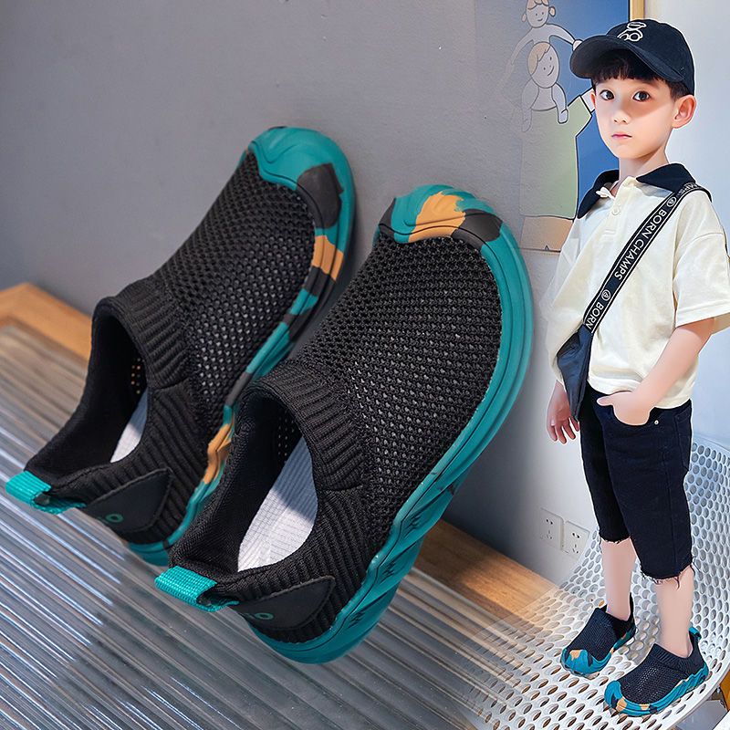Children's sports shoes  summer new boys' shoes mesh breathable mesh shoes big children 6-12 years old running shoes