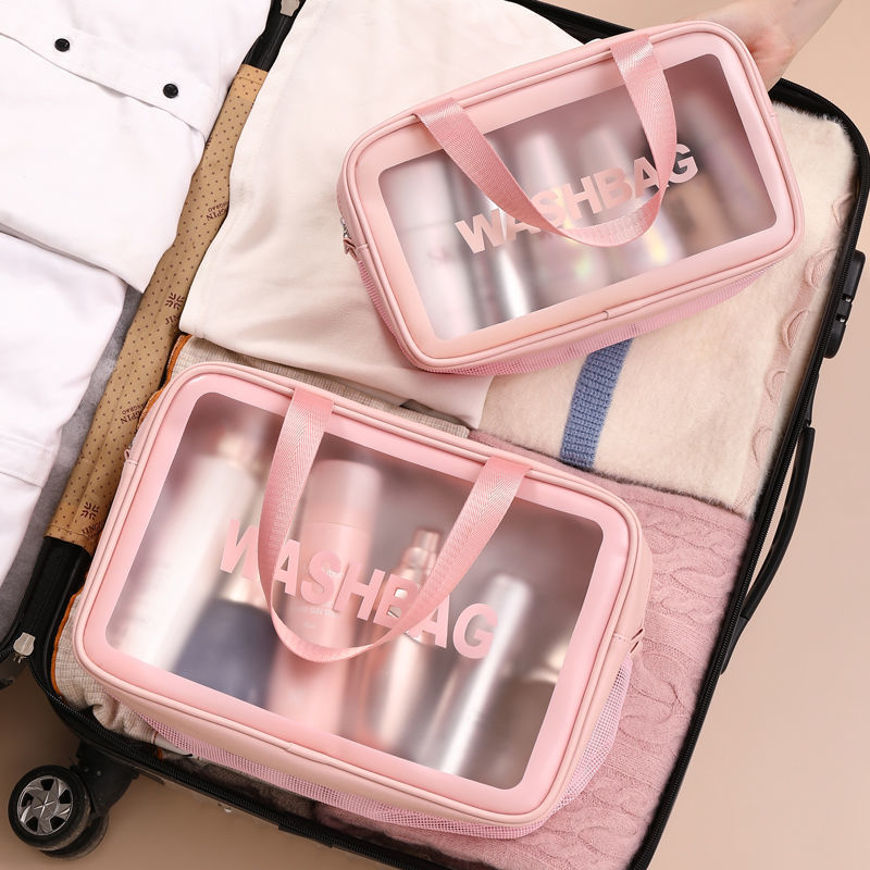 Wash bag cosmetic bag waterproof dry and wet separation large-capacity ins storage bag handbag to go out with