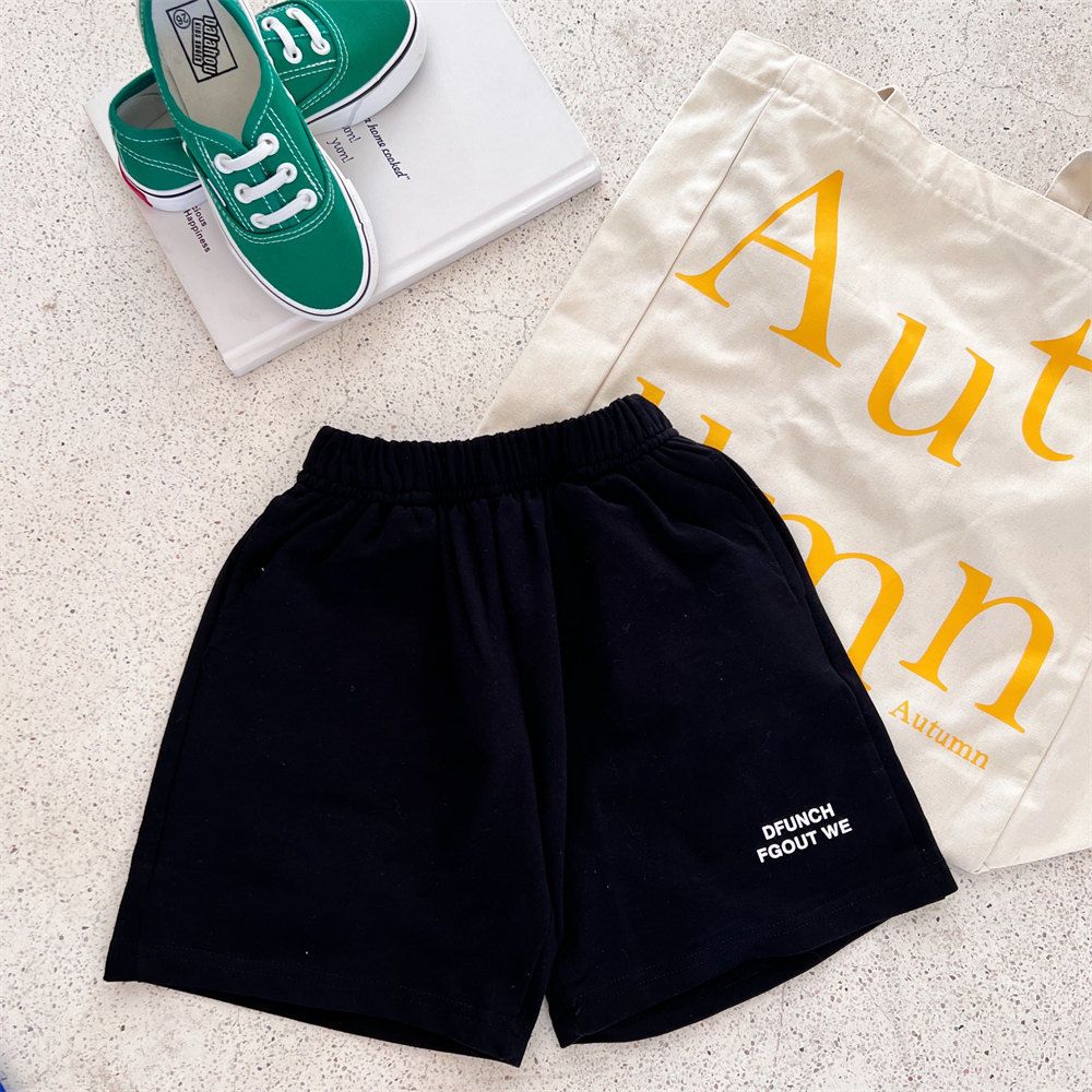 Cotton children's clothing boys and children 2022 summer new Korean version thin sports thin solid color casual shorts