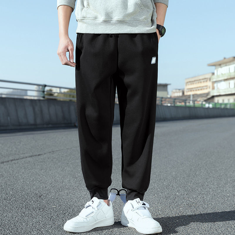 Gray sweatpants boys spring and autumn 2022 new casual pants tide brand trend all-match leg pants loose sports pants