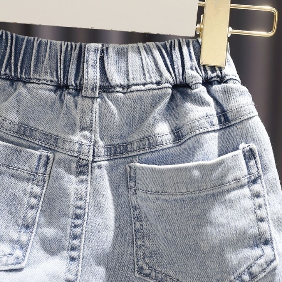 Children's clothing girls denim shorts summer  new children's outerwear hot pants baby fashion all-match pants tide