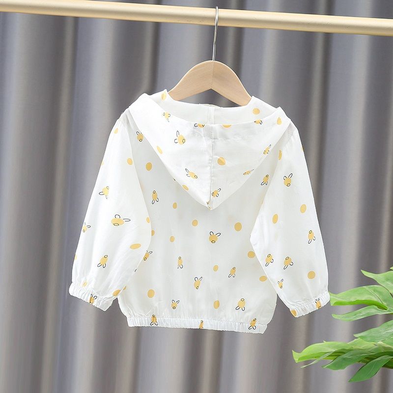 Children's wear children's sunscreen clothing 2022 new boys and girls thin air-conditioned shirt children's anti-ultraviolet baby summer clothes tide