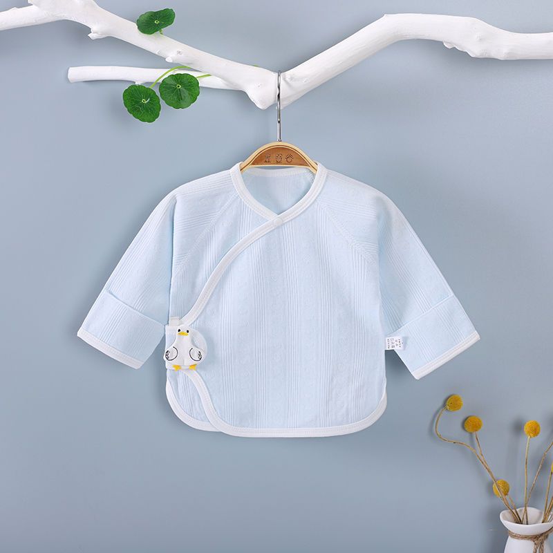 Newborn half back clothing baby spring and autumn models 0 to 3 months half back pure cotton boneless four seasons baby monk clothing class a