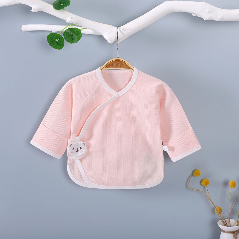 Newborn half back clothing baby spring and autumn models 0 to 3 months half back pure cotton boneless four seasons baby monk clothing class a