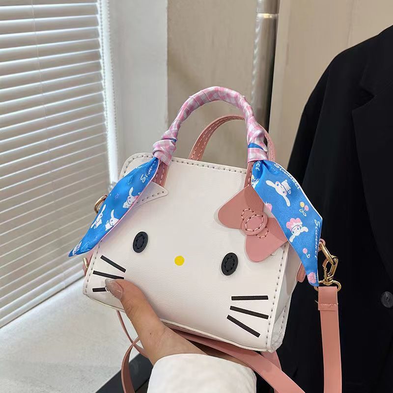 HelloKitty材料包手工編織包diy自製kitty貓斜挎包送女友閨蜜禮物