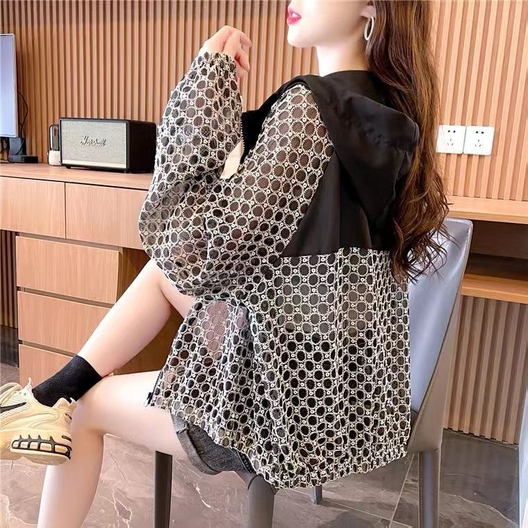 Summer sun protection clothing cardigan thin jacket women's trendy 2022 new style foreign style anti-UV loose and light sun protection clothing