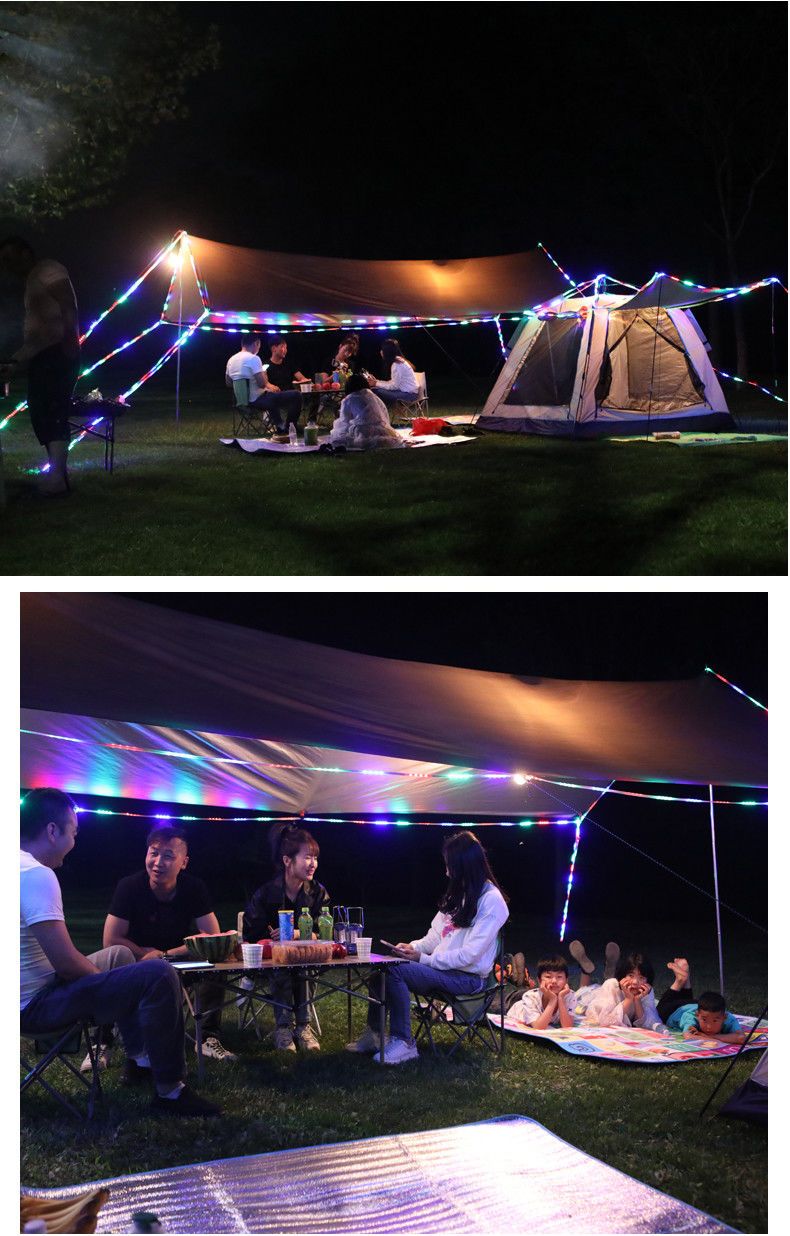 户外天幕帐篷野营加厚防紫外线防水野餐超大遮阳多用途便捷凉棚