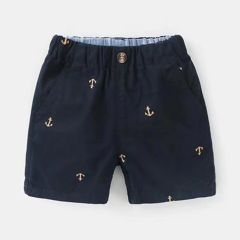 Boys' casual shorts 2022 new summer outerwear baby loose thin five-point pants children's cotton pants