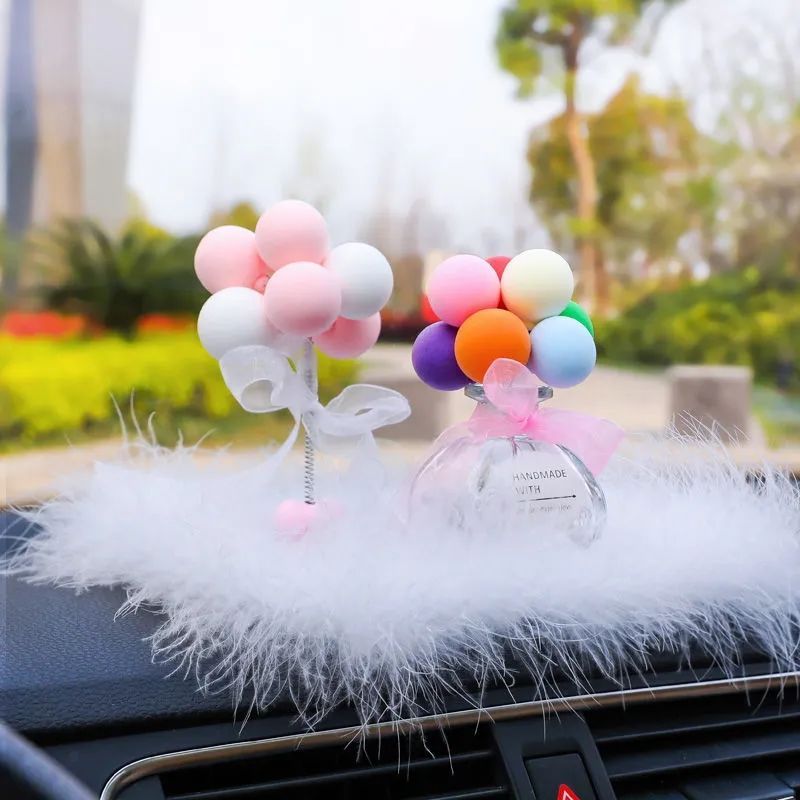 汽车摆件车载告白气球网红可爱创意气球摆件车内装饰用品漂亮男女