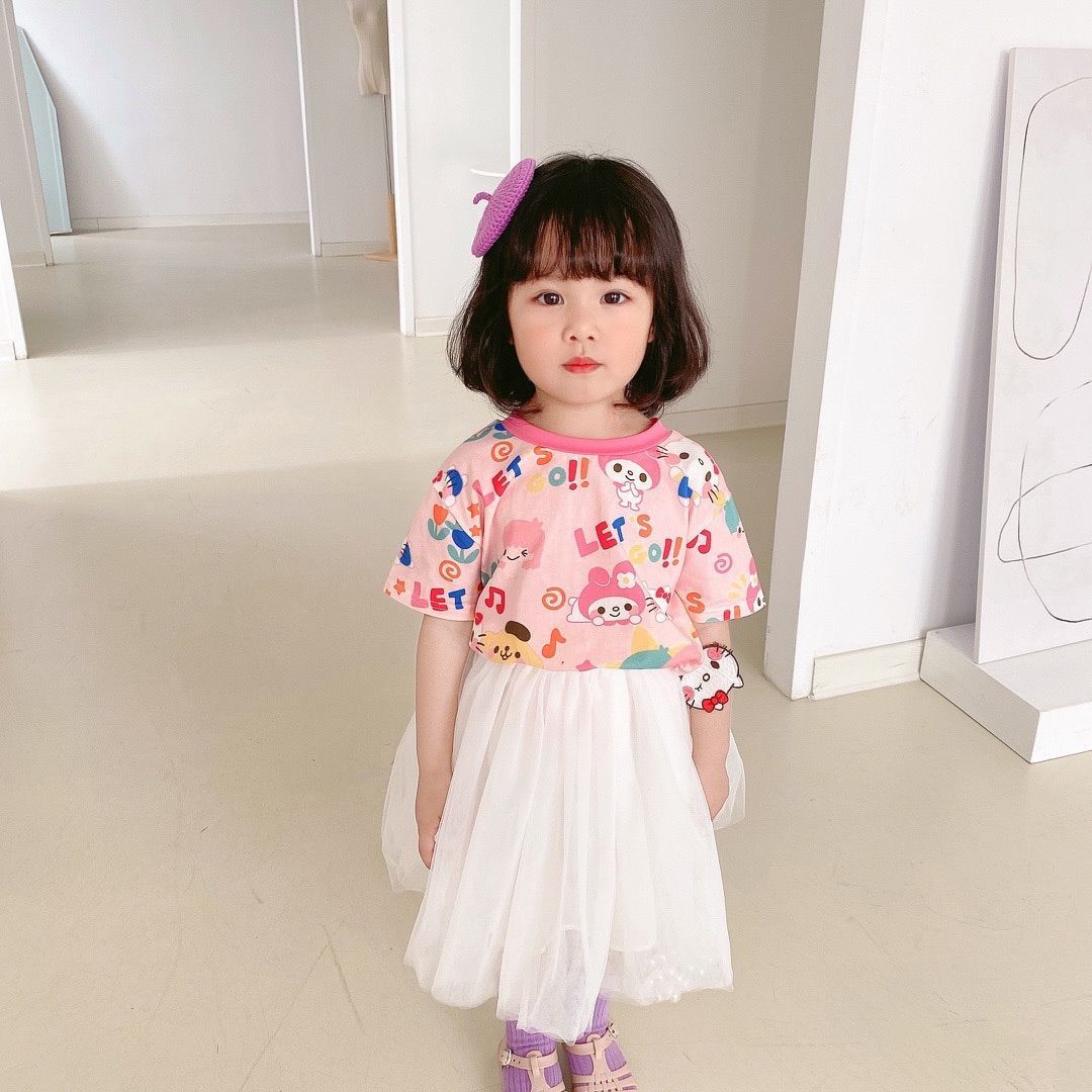100% cotton children's boys and girls 2023 summer new tie-dye heavy industry quick-drying breathable short-sleeved T-shirt top