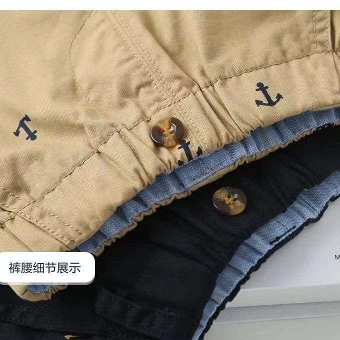 Boys' casual shorts 2022 new summer outerwear baby loose thin five-point pants children's cotton pants
