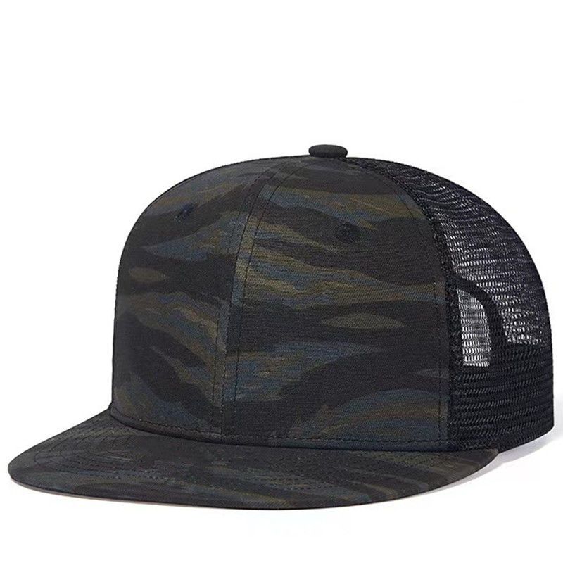 Pălărie de baseball cu bor plat, casual, hip hop, în aer liber, nouă, cu plasă, pălărie de soare, camuflaj gol, sport, respirabil, camion_voghion.com