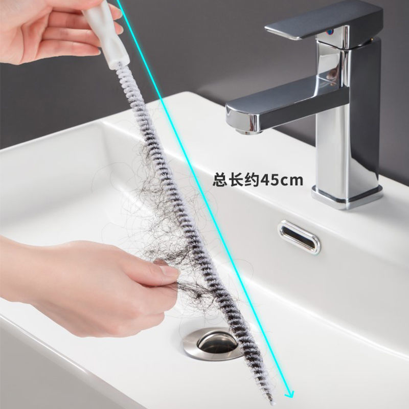 日本下水道疏通器卫生间洗手盆毛发头发疏通刷厨房水槽管道清理器