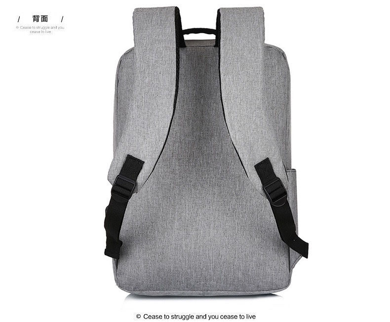 小米外贸男士商务功能电脑包usb简约双肩包定制背包旅行书包