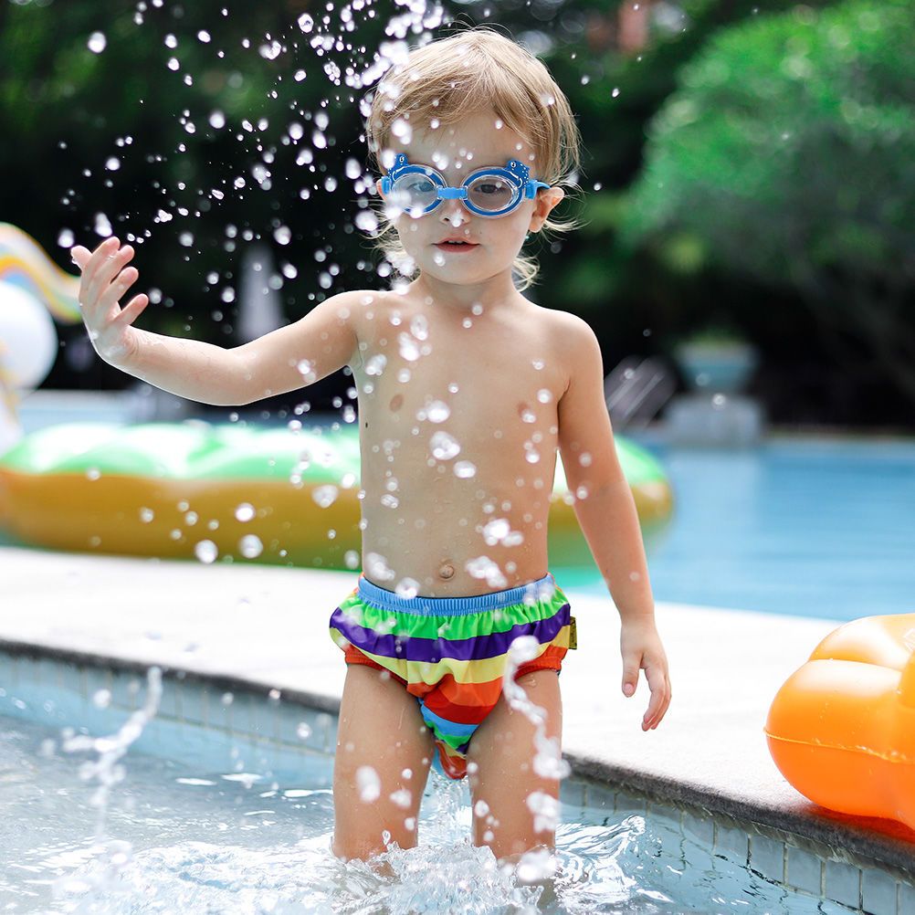 【】婴儿游泳裤宝宝泳裤0--3岁儿童泳衣女童防漏可洗训练裤
