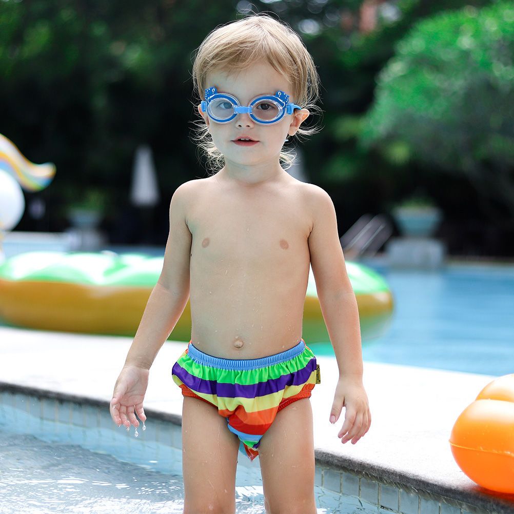 【】婴儿游泳裤宝宝泳裤0--3岁儿童泳衣女童防漏可洗训练裤