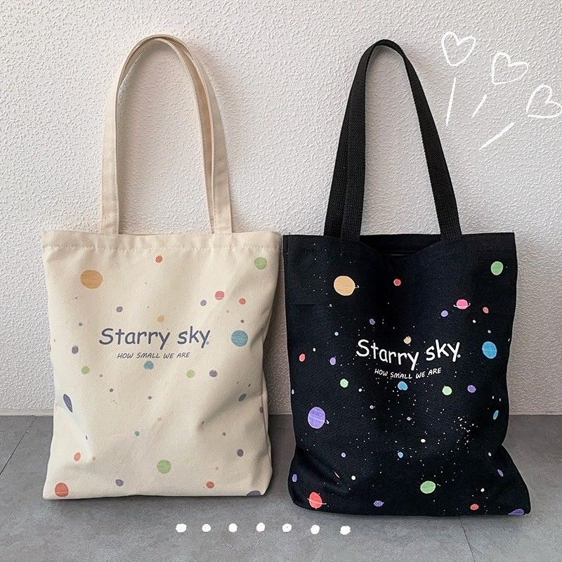 Canvas bag 2023 new handbag female large-capacity student school bag one-shoulder hand-carrying bag all-match