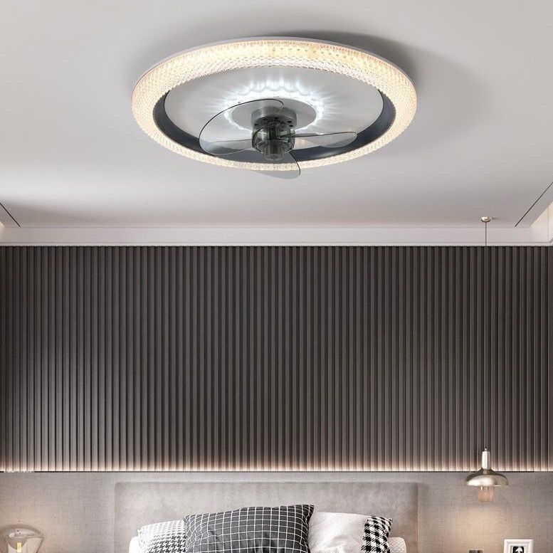 360度摇头卧室风扇灯LED节能吸顶灯新款客厅餐厅静音吊灯风扇一体