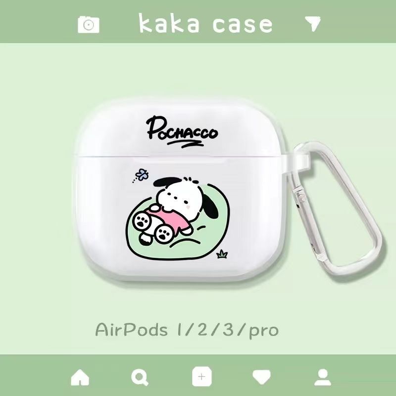 可爱躺睡帕恰狗AirPodsPro保护壳airpods2代苹果耳机壳airpods3软