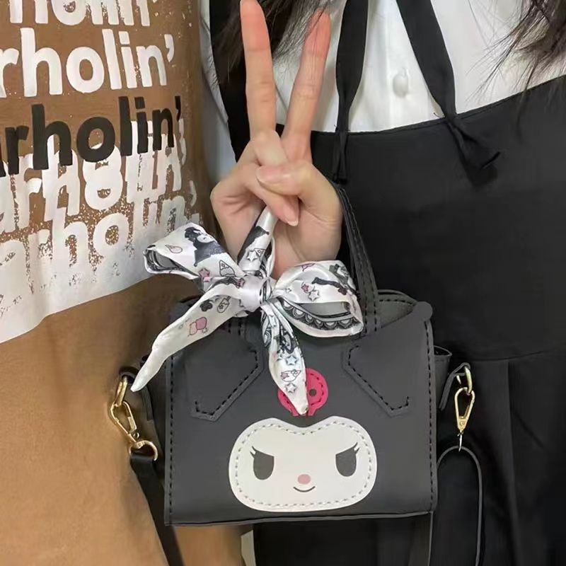 庫洛米手工編織包包diy材料包自製單肩包手縫送女友禮物斜挎女包