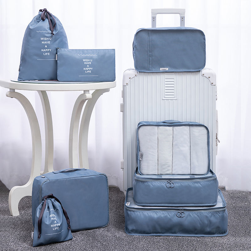 旅行收纳袋束口袋防水衣服整理分装布袋旅游行李箱衣物内衣收纳包