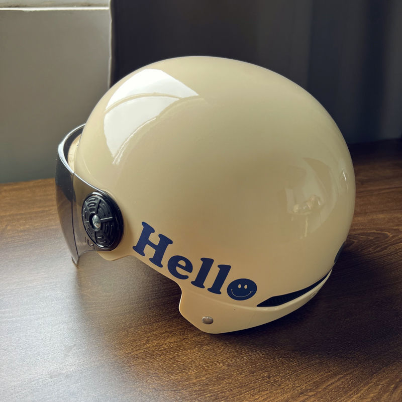 YOHA永航3C认证电动车头盔Hello男女夏季防晒四季通用半盔安全帽