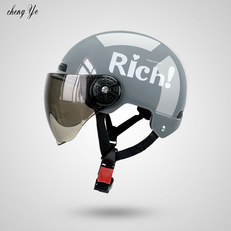 Chengye3C认证电动车头盔Rich男女夏季防晒四季通用摩托车安全帽