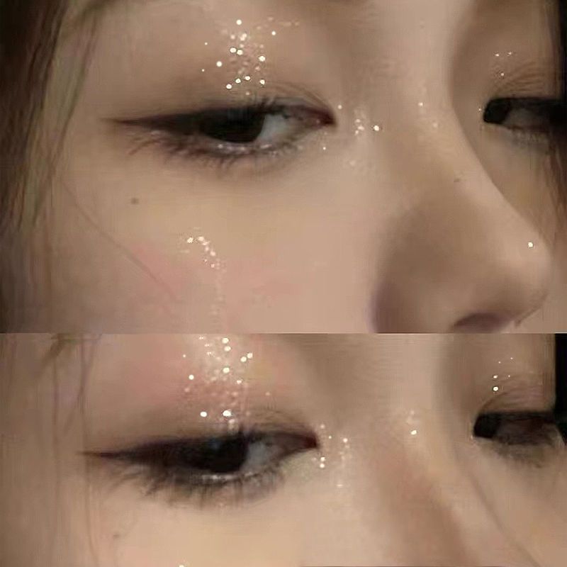 Beginner's daily versatile color, shimmering, beautiful sequins, light goose yellow single color eye shadow, high color development, extended stage makeup
