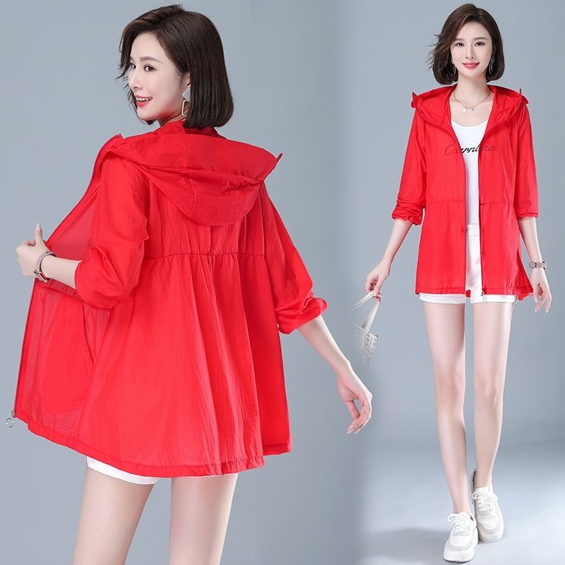 Super Fairy Sun Protection Clothing for Women  New Summer Lightweight Anti-UV Breathable Large Size Loose Versatile Short Jacket