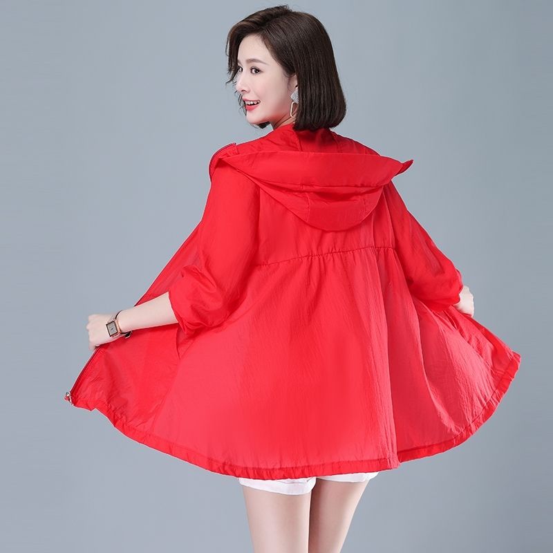 Super Fairy Sun Protection Clothing for Women  New Summer Lightweight Anti-UV Breathable Large Size Loose Versatile Short Jacket