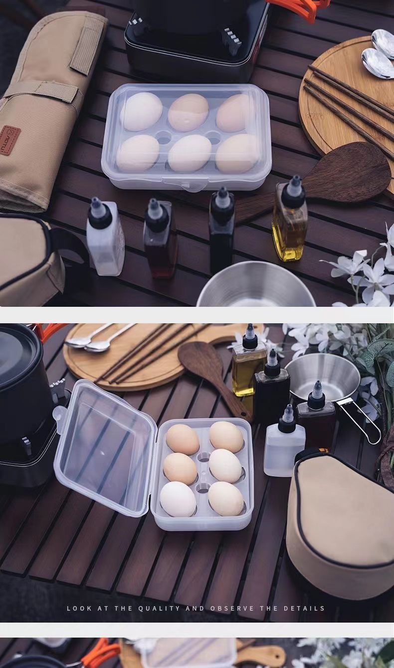 Contenitore per uova in plastica portatile antiurto e infrangibile per campeggio all'aperto_voghion.com