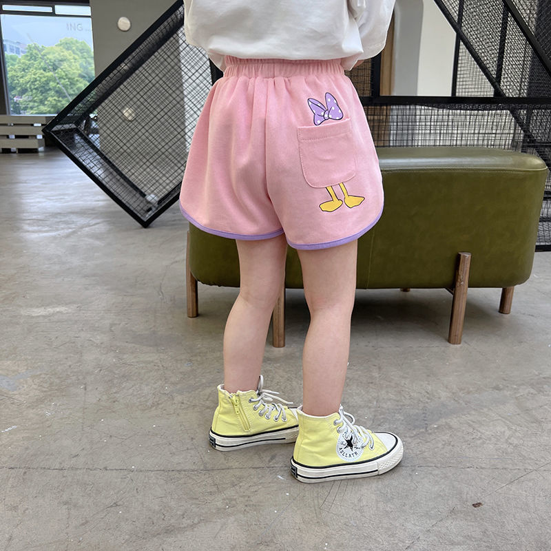Girls' casual shorts 2022 summer new baby girl's all-match home pants for children's sports pants for outerwear