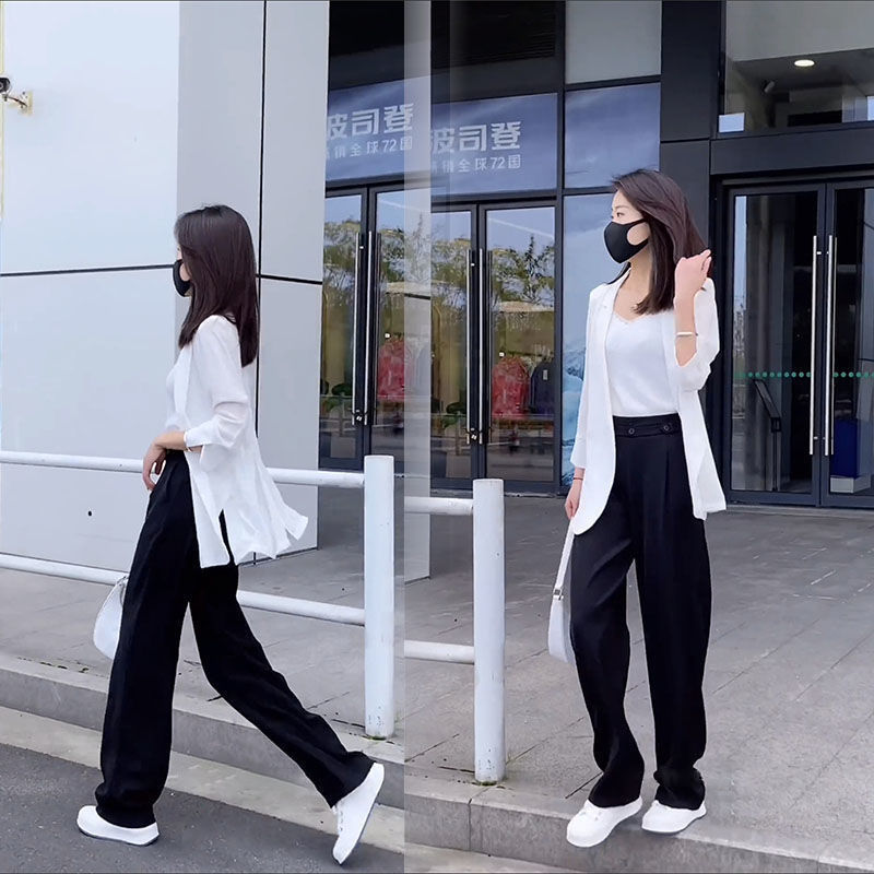 Suit jacket women's thin sun protection  summer new trend fashion all-match loose and comfortable ladies short coat
