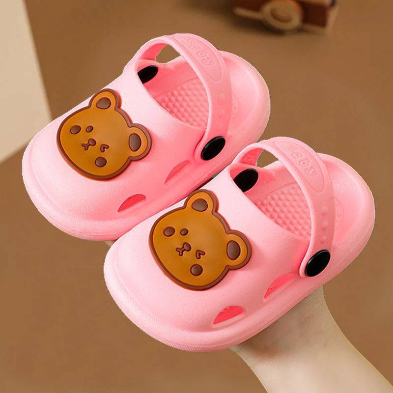 E explosion children's rabbit hole shoes spring and summer cute girl non-slip Baotou anti-collision soft bottom boys and girls cool and slippers